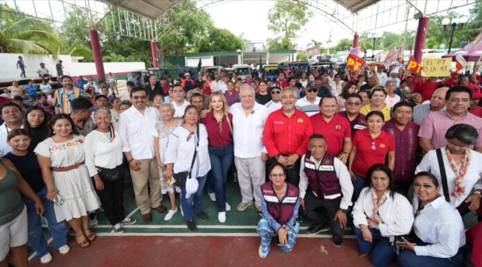POLÍTICA QUINTANA ROO / ENCABEZA RAFA MARÍN ASAMBLEA INFORMATIVA EN LEONA VICARIO; REFUERZA LLAMADO A LA DEFENSA DE LA SOBERANÍA