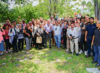 POLÍTICA QUERÉTARO / SANTIAGO NIETO ATIENDE DEMANDAS CIUDADANAS EN EL REFUGIO Y LLAMA A DEFENDER LA SOBERANÍA NACIONAL JUNTO A CLAUDIA SHEINBAUM
