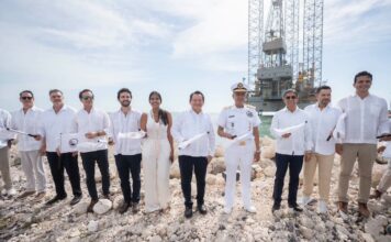 EJECUTIVO YUCATÁN / Comienza la construcción de la nueva plataforma del Puerto de Altura de Progreso, la mayor inversión portuaria en la historia de Yucatán