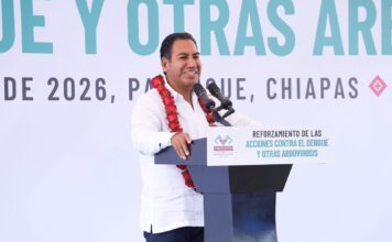 EJECUTIVO CHIAPAS / Eduardo Ramírez supervisa la construcción de la carretera Palenque- Ocosingo e impulsa acciones contra el dengue