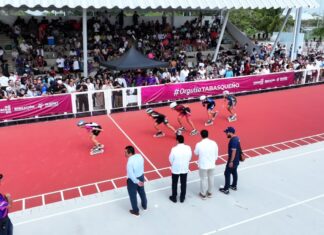 EJECUTIVO TABASCO / Inaugura Javier May Campeonato Nacional de Patinaje de Velocidad 2026 con la participación de 600 competidores de todo el país