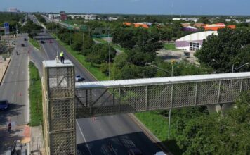 YUCATÁN / Rehabilitan puente peatonal del CRIT para mejorar seguridad y accesibilidad en el Periférico de Mérida