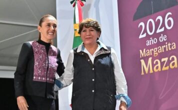 EDO. MEX. / La presidenta Claudia Sheinbaum y la gobernadora Delfina Gómez anuncian reparación de baches en Edoméx