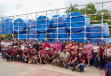 EJECUTIVO CAMPECHE / BIENESTAR BENEFICIA A 50 FAMILIAS DE CALKINÍ CON ENTREGA DE CISTERNAS