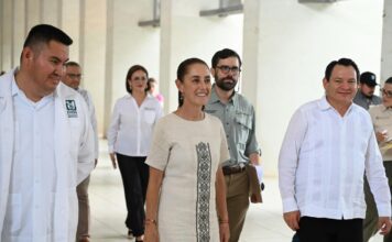 EJECUTIVO YUCATÁN / El O’Horán y dos hospitales más ya son IMSS-Bienestar; otros cinco se suman en enero: Sheinbaum y Díaz Mena revisan el avance en Yucatán
